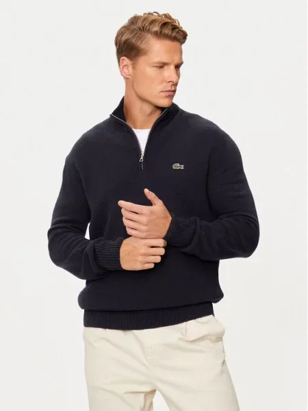 Lacoste Sweter granatowy
