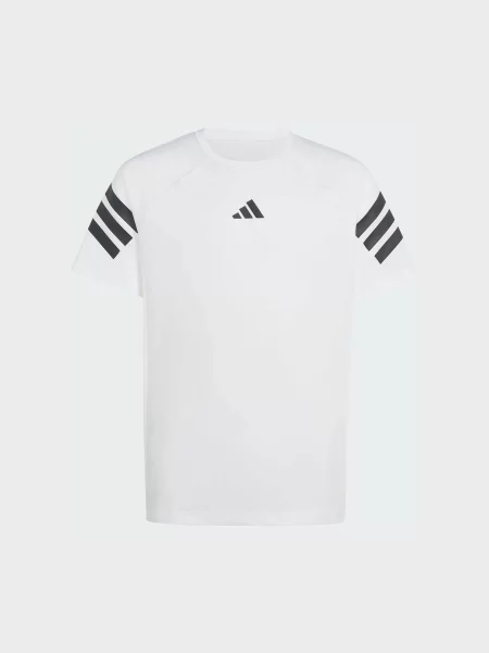 Дитяча Футболка adidas 3 Stripes перероблений білий