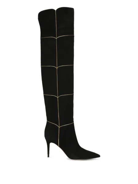 Botine Gianvito Rossi din piele de căprioară negru