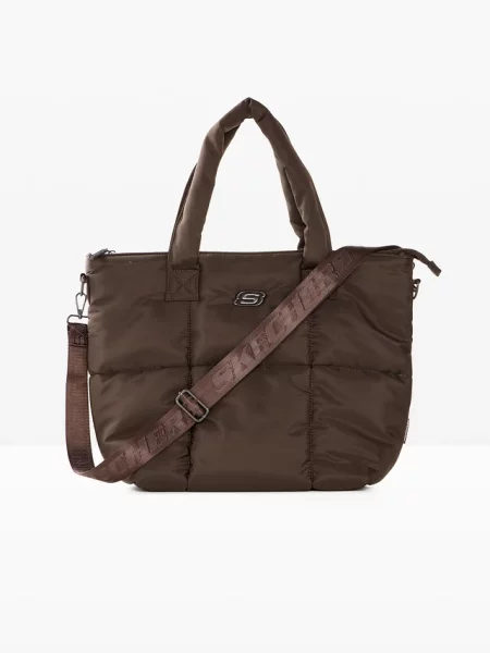 Torba shopper Sketchers brązowa