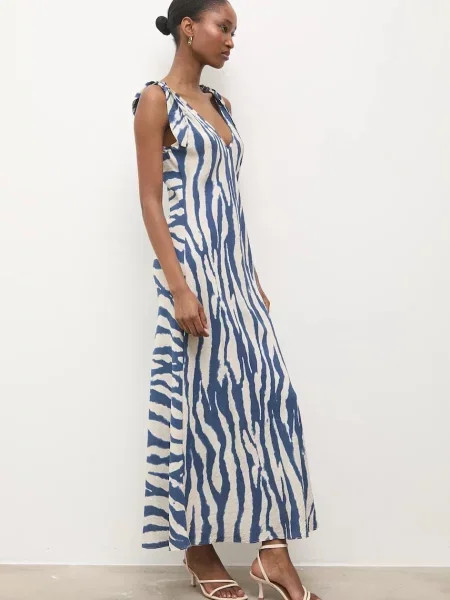 Сукня Answear.LAB maxi пряма синій