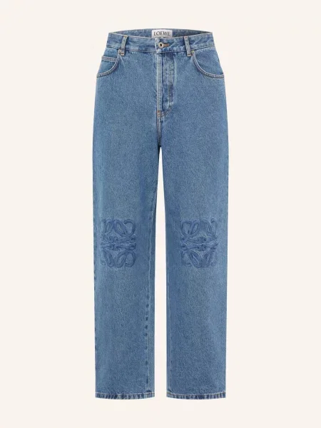 Loewe Jeansy Anagram Baggy O Regularnym Kroju blau niebieskie