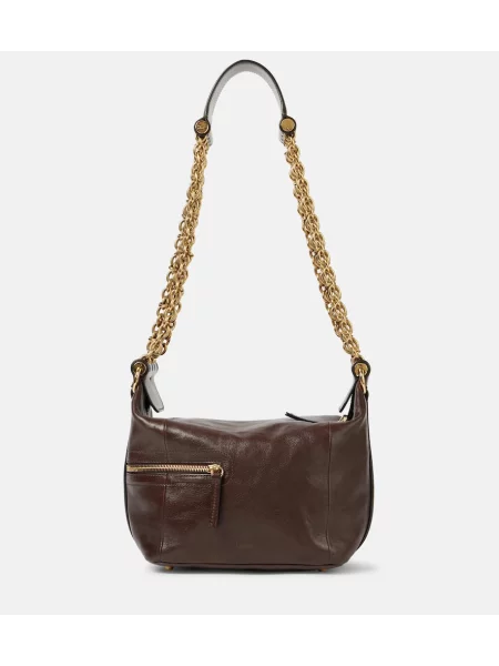 Geanta de piele Chloé din piele maro
