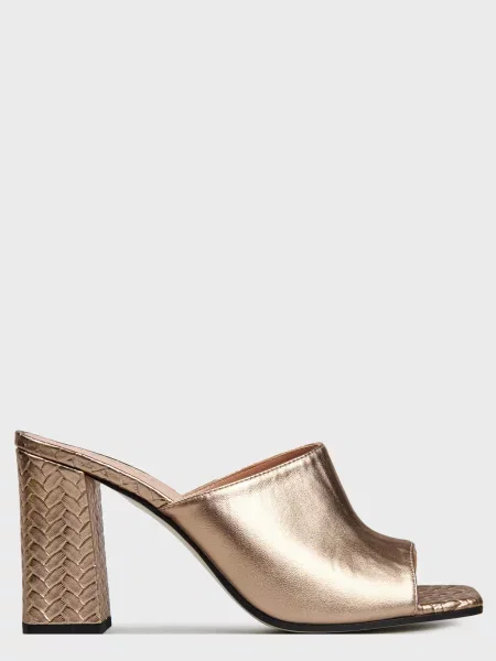 Мюли Pollini золотые