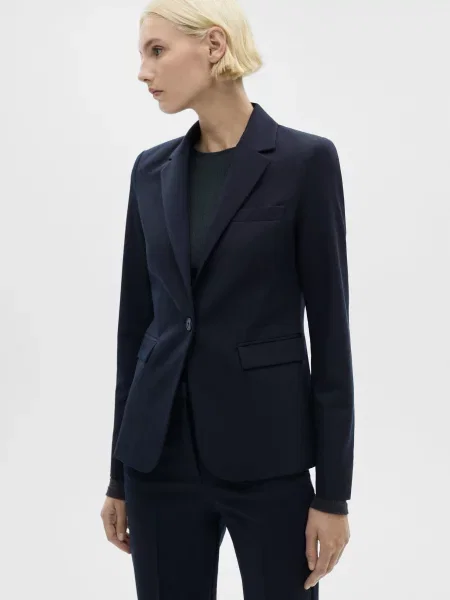 Піджак MANGO темно-синій синій