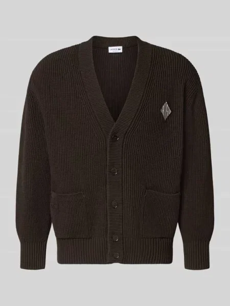 Swobodny kardigan z mieszanki bawełny model „COTES PERLEES” Lacoste