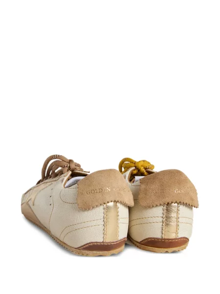 Sneakerși Golden Goose din piele de căprioară auriu