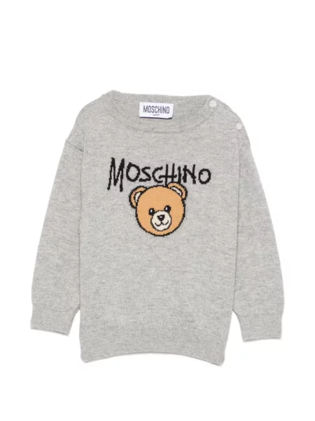 Sweter dziecięcy Moschino szary