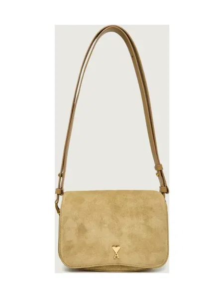 AMI Paris Geantă pe umăr PARIS PARIS | piele întoarsă bej