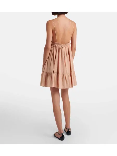 Rochie Chloé de mătase roz