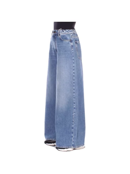 Weekend Max Mara Blugi Abete Bleumarin Wide Leg