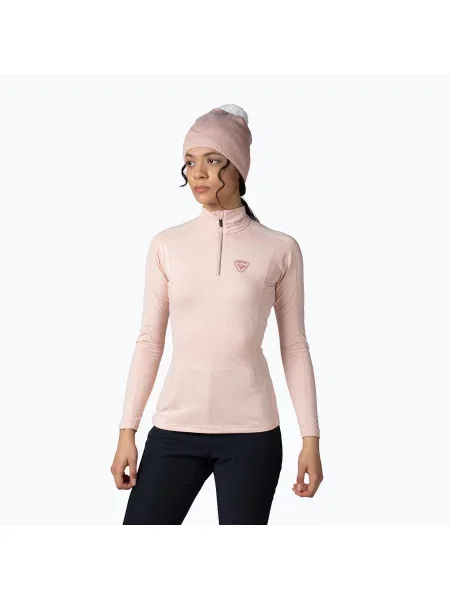 Rossignol Classique Zip pentru femei Rossignol Classique Zip pudră tricou termic roz