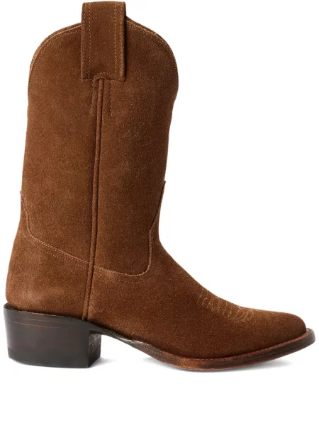 Botine Ralph Lauren Rrl din piele de căprioară maro