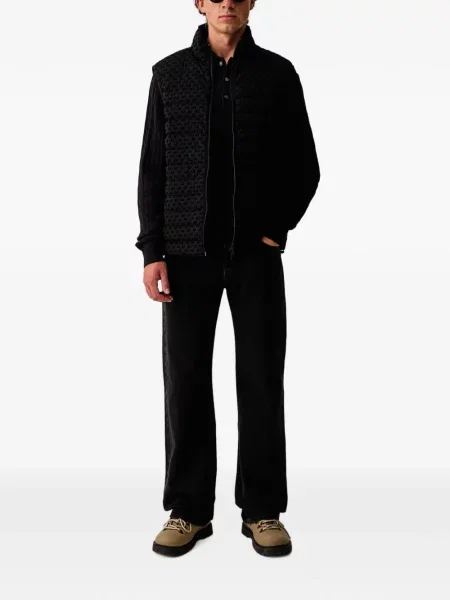 Matlasat vestă Armani Exchange cu imagine negru