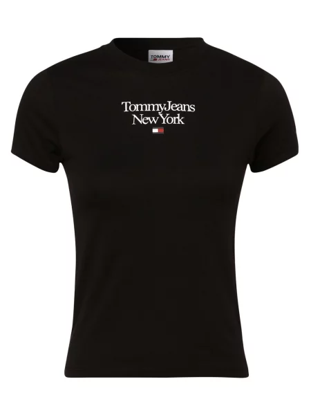 Tommy Jeans T-shirt Kobiety nadruk XS czarny