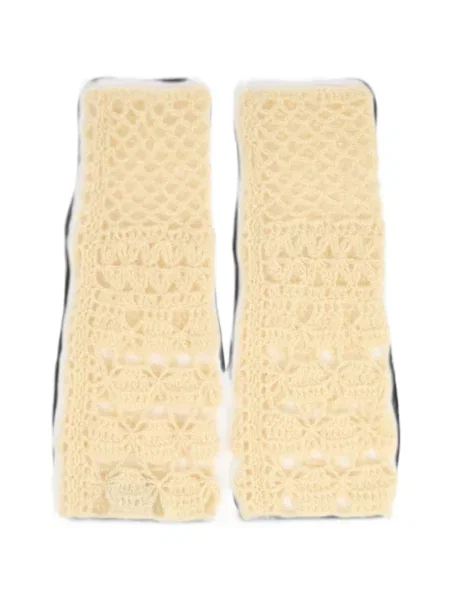 Mănuși Bimba Y Lola de mohair galben