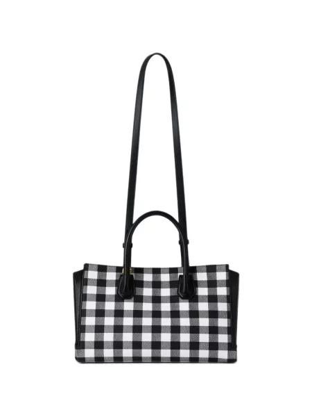Geantă Givenchy în carouri din canvas alb