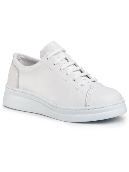 Botine Camper din piele alb