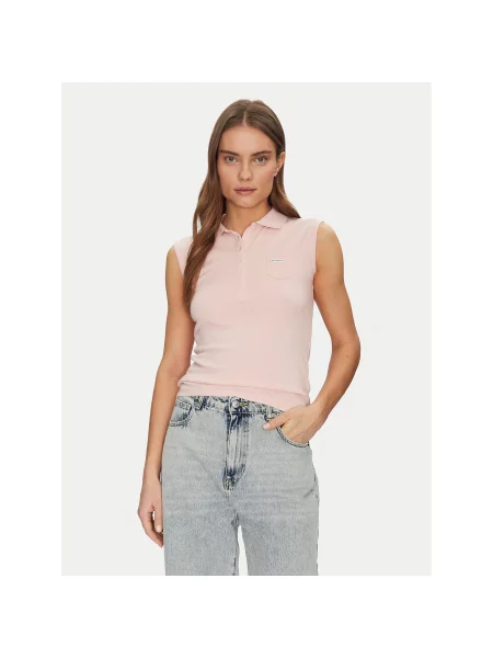 Guess Jeans Поло Regular Fit бежевий