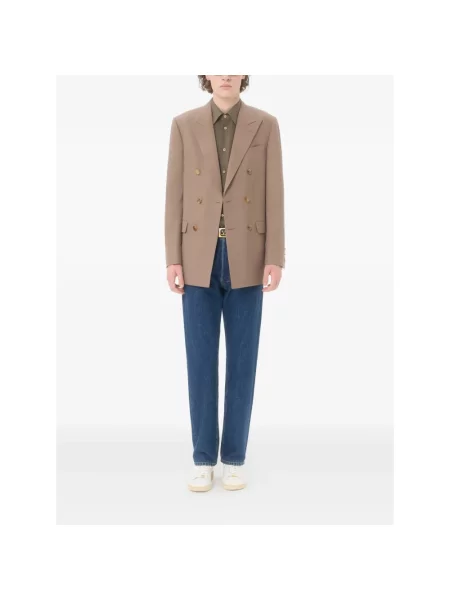 Jeansy straight leg Valentino niebieskie
