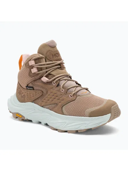 Дамски ботуши за трекинг HOKA Anacapa 2 Mid GTX dune/ice flow кафяво