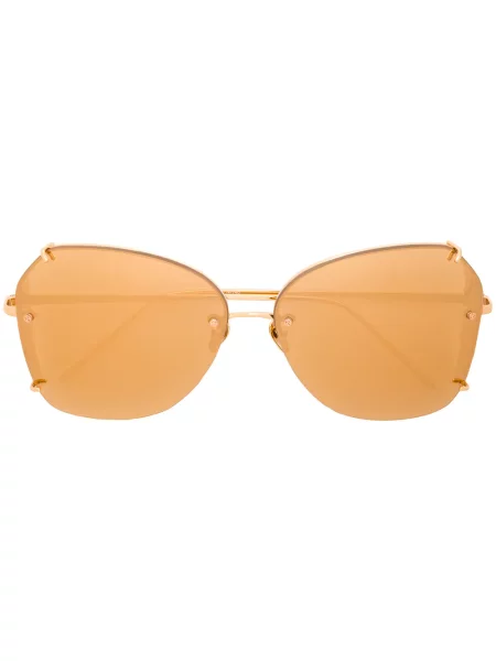 Ochelari de soare Linda Farrow cu imprimeu geometric