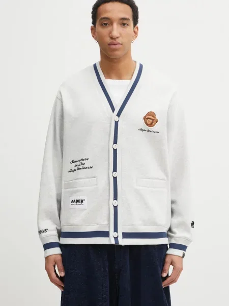 Dukserica AAPE Aaper Up s tiskom siva