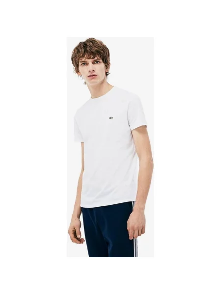 Lacoste Pima t-shirt z krótkim rękawem jasnobiały XS biała