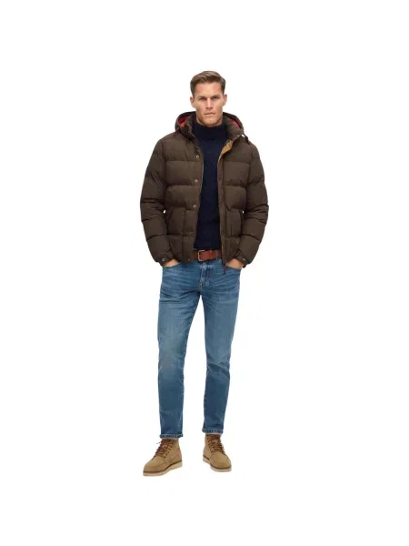 Geacă cu puf Superdry maro