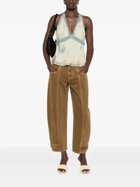 Blugi conici Isabel Marant conici maro