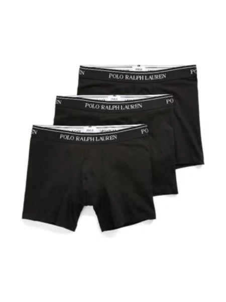 Obcisłe bokserki z mieszanki bawełny w zestawie 3 szt. Polo Ralph Lauren czarne