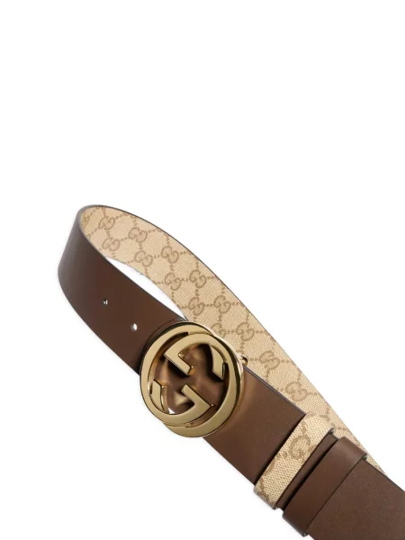 Cu centură reversibil curea Gucci maro