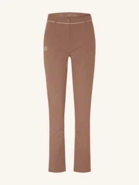 Emporio Armani Kalhoty hnědá bílá