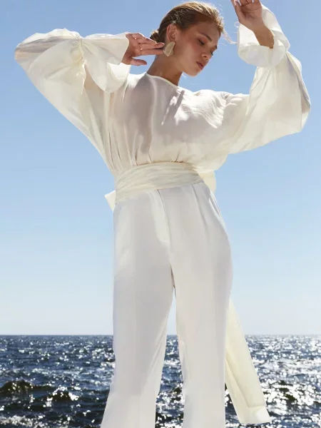 Gepur Блуза Молочний Ліоцелл