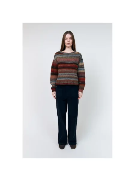 Lollys Laundry Sweter Fairhavenll rot brązowy