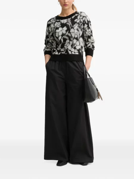 Pulover Benetton cu model floral negru