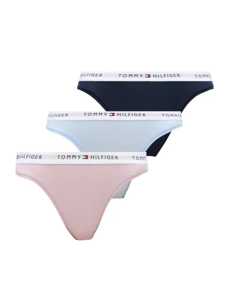 Tommy Hilfiger Underwear Kalhotky námořnická modř / světlemodrá / starorůžová bílá
