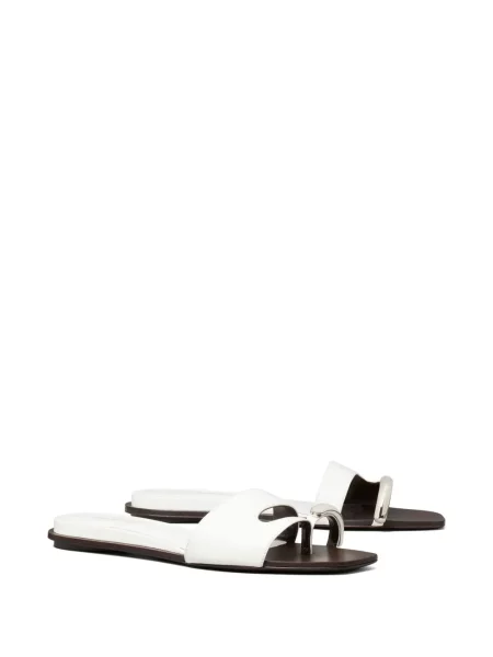 Papuci Tory Burch alb