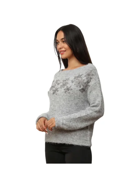 Pulover La Modeuse gri