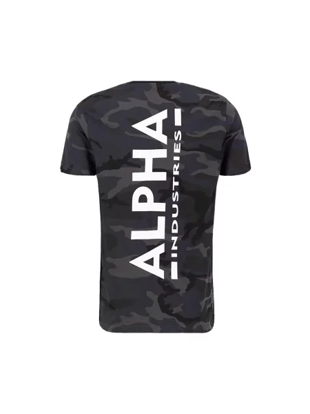 ALPHA INDUSTRIES Tričko / tmavosivá / grafitová / antracitová biela