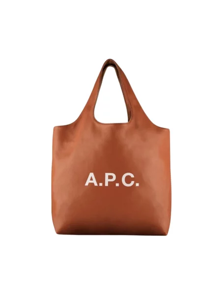Torebka skórzana A.p.c. skórzana brązowa