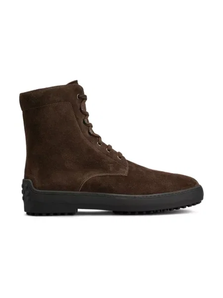 Botki Tod's skórzane brązowe