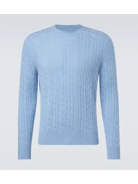 Pulover Arch4 din cașmir albastru