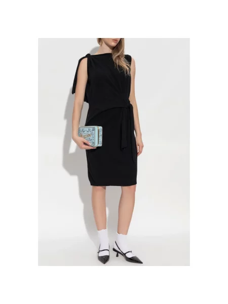 Sukienka Moschino wełniana czarna