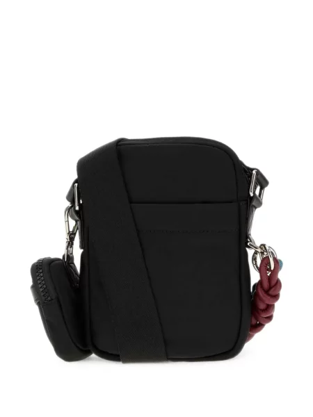Crossbody torba Dsquared2 sa kopčom s autogramom crna