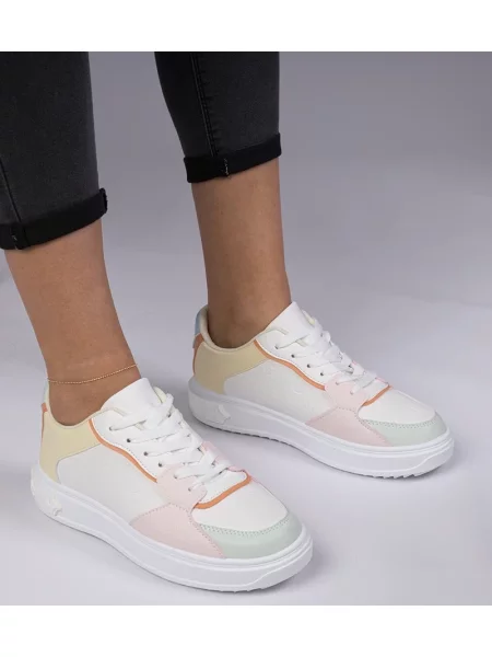 Sneakerși D/ceo din piele alb