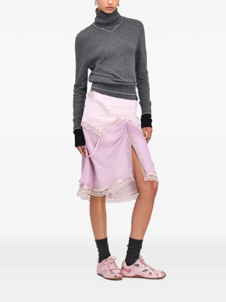 Fustă Marc Jacobs din satin roz