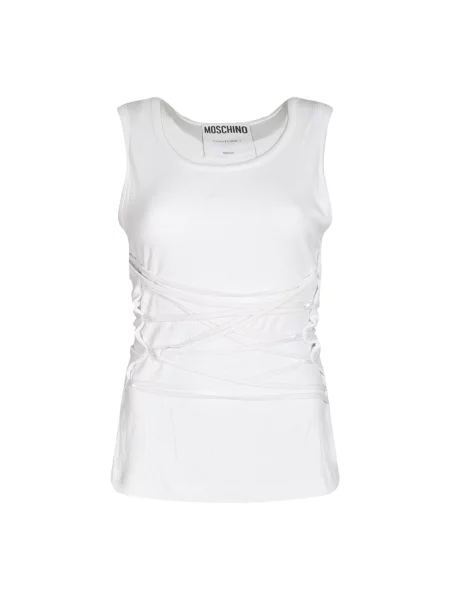 Top Moschino na ramiączkach biały