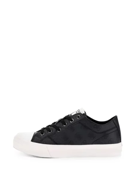 Sneakerși Guess cu autograf negru