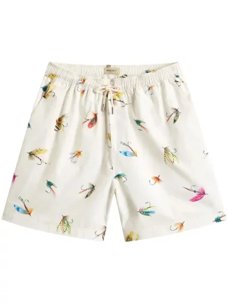 Kratke hlače Woolrich s printom bijela